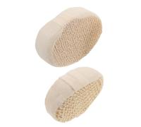 Veemoon 2 Piezas Esponjas Exfoliantes de Sisal Natural Depurador Ovalado para Ducha Limpieza Profunda y Cuidado Personal Secado Rápido y Resistente para