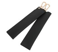 Veemoon 2 Piezas Estuche Doble para Bolígrafos y Lápices de PU Negro con Diseño de Textura Elegante, Cierre con Mosquetón Portátil, Adecuado para Oficina y Escuela, 16x3.5 Cm