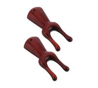 Veemoon 2 Piezas Herramienta de Masaje Gua Sha de Madera Duradera para Rostro y Ojos Portátil Moldeadora Facial con Diseño para Acupresión y Meridianos