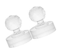 Veemoon 2 piezas Herramienta Maquillaje Selladora para Sombras y Rubor Molde Prensador Redondo Cristal y Precisa para Repackaging Polvo
