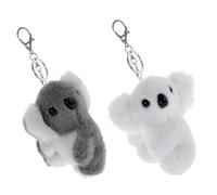 Veemoon 2 Piezas Llavero De Koala Bonito Llavero De Koala De Peluche Para Bolso y Mochila Obsequio