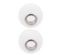 Veemoon 2 Piezas Pantalla Colgante de Cristal Blanco Esmerilado G9 para Lámpara de Bola Redonda, Vidrio Anti-reflejo que Mejora el Confort Visual, Adecuado para Decoración Nórdica en