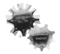 Veemoon 2 Piezas Plantillas Para Decoración De Uñas Recortador De Bordes Plantilla De Punta Francesa Herramienta Para Manicura y Salón De Uñas