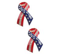 Veemoon 2 Piezas ramillete de broche pin de solapa del día de la independencia accesorio de decoración de ropa accesorio de vestir alfiler de ropa de moda broche decorativo aleación