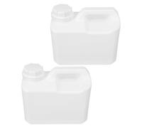 Veemoon 2 Piezas Recipiente Químico Hermético Fabricado en Hdpe de 2.5l con Tapa, Resistente a Ácidos Intensos y Disolventes para Uso en Garaje y Entornos de Investigación