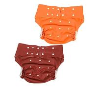 Veemoon 2 piezas Reutilizables para Adultos Ajustables Absorbentes Transpirables y Lavables con Doble Broche Antideslizante para Incontinencia Hombres y Mujeres Mayores