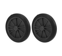 Veemoon 2 Piezas Ruedas de Goma para Bote de Basura Diseño de Gran Capacidad y Seguridad, Material PU Resistente para Uso en Exteriores y Calles