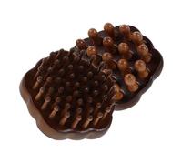 Veemoon 2 Piezas Sandalwood Scalp Massage Comb Wooden Hair Brush With Finger Ring Wide Fine Tooth Manual Head Massager For Scalp Stimulation And Detangling