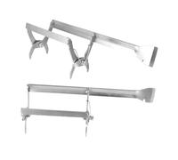 Veemoon 2 piezas Soporte de Marco Colmena Metálico Pinza Multifunción con Raspador Integrado para Apicultores Herramienta Ergonómica para Manejo Seguro y Extracción de Panales Apicultura