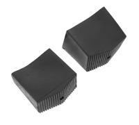 Veemoon 2 Piezas Tapas para Patas de Escalera Plegable de Goma Negra, Protectores Antideslizantes que Aumentan el Área de Contacto y Protegen Patas Escalera en Uso Doméstico