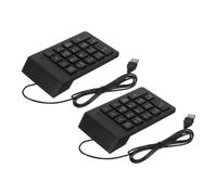 Veemoon 2 Piezas Teclado USB Portátil de Teclas para Computadora y Laptop Teclado Compacto para Contabilidad y Finanzas Compatible con Múltiples Dispositivos