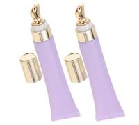Veemoon 2 Piezas Tubo de Crema para Ojos Vacío 20ml, Aleación de Zinc y | Rellenable para Viaje, Cabezal Masajeador, Dispensador Ligero, Envase Compacto para Mujeres y Chicas