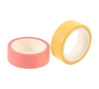 Veemoon 2 Rollos Cinta Washi Adhesiva para Manualidades Colores Rojo y Amarillo Presentación para Scrapbooking Decoración DIY Craft Tape Fácil de Usar Residuos