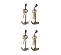 Veemoon 2 Series Collar Retro De Cuero De Vaca Colgantes De Graduación Collar De Graduado Colgante De Amuletos De Graduación De Graduación Para Ella Café Aleación 2