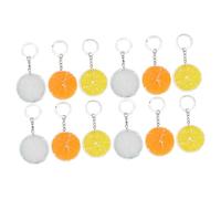 Veemoon 2 Series Llavero De Fruta Simulada. Adulto Delgado Colgantes Simulados Decoraciones De Rebanadas De Fruta Colgantes Hechos A Mano Rebanada De Fruta Suministros Resina 6 Piezas X 2