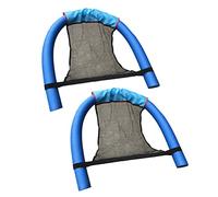 Veemoon 2 sillas flotantes de la piscina de las eslingas de los fideos de la malla de los flotadores de la piscina, tumbona de natación para niños y adultos