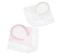 Veemoon 2 Unidades Pañuelo Triangular Pelo de Mujer, Diadema de Encaje | Ligero, Antideslizante y Blando, Transpirable, Estilo Francés Elegante para Vacaciones y Ropa Casual