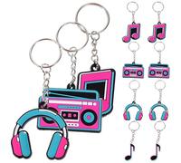 Veemoon 20 Llaveros Musicales PVC Notas Musicales Colgantes para Bolso y Mochila Set de 4 Modelos X 5 Unidades Adornos para Fiestas Temáticas y Manualidades DIY