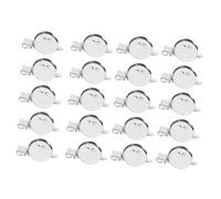 Veemoon 20 Piezas Bandeja Para Broches De Base De Hierro Accesorios Para Hacer Joyas Mano Para Bisel De Broches Fornituras Para