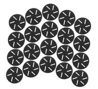 Veemoon 20 Piezas Cabezal de fregado para pies recarga de limas para pies rodillo para limas de reemplazo de la cabeza del rodillo removedor eléctrico escarchado Negro