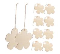 Veemoon 20 Piezas Cortes de Flores de Madera Inacabados para Manualidades Piezas de Madera para Pintar y Decoraciones Hechas Mano
