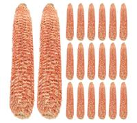 Veemoon 20 piezas de brasas de mazorca de maíz para chimenea con efecto | Troncos de brasas de mazorca de maíz para chimenea de gas, efecto natural, detalles de brasas, brillo realista, decoración