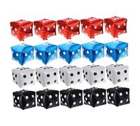 Veemoon 20 Piezas Globos Dados de Aluminio de Rojo Azul Blanco Negro Decoración Temática para Fiestas Eventos Adultos para Fondo y Fotografía