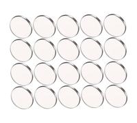 Veemoon 20 Piezas Paleta Vacía Magnética para Sombras de Ojos Bandejas Metálicas Redondas DIY Almacenamiento Compacto para Maquillaje Portátil y Personalizable