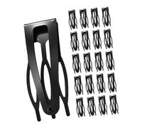Veemoon 20 Piezas Pinzas de Pelo Pequeñas de Metal Negras para Mujer Clips Laterales para Flequillo Accesorios Duraderos para Peinados y Fiestas