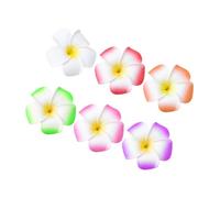 Veemoon 20 piezas Pinzas Pelo Flores Hawaianas Plumeria Mix Colores Accesorios para Boda Fiesta Playa Verano Mujer Niña