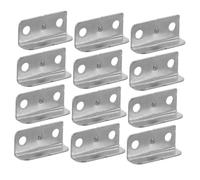 Veemoon 20 Piezas Placas de Bloqueo para Ángulo Recto de Metal Placas de Forma para Muebles de Oficina y Hogar Accesorios Resistentes y Duraderos