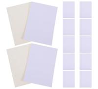 Veemoon 20 Piezas Tapete para Tablero de Fotos Papel para Marco de Fotos sin Agujero Cartón Blanco DIY y Obras de Arte para Obsequio del Día del Padre Madre
