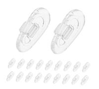 Veemoon 200 Piezas Almohadillas de Silicona para Gafas Unidades Cojines Antideslizantes para Puente Nasal Suaves y Transpirables Repuestos para Monturas Cómodos y Flexibles