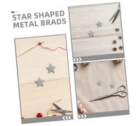 Veemoon 200 Piezas Mini Brads Metal de Dos Patas para Manualidades Infantiles Proyectos Tela y Accesorios DIY Escolar