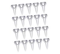 Veemoon 20piezas Dispensador De Anillos De Metal Para Separar Uñas Trenzar Cabello y Segmentar Herramienta Cuidado De Manos Casa o Salón