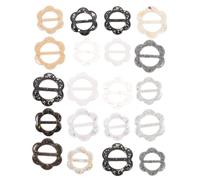 Veemoon 20piezas Hebillas Para Camisetas y Bufandas Anillos De Resina Para Atar T-shirts y Accesorios De Moda Hebillas Para Mujeres