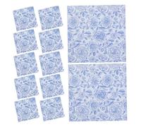 Veemoon 20piezas Servilleta Azul y De Papel Desechable Unidades Diseño Floral Vintage Servilletas Para Cócteles Bodas y Uso Diario