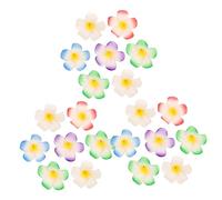 Veemoon 24 piezas Horquillas de Frangipani Clips de Pelo Decoraciones Atractivas para Fiestas Hawaianos Accesorios de Flores Tropicales para Mujeres y Niñas