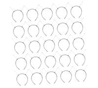 Veemoon 24 Piezas Kit de Diademas Diy de Plástico para Mujeres de Soporte de Diadema Color Negro para Manualidades y Fiestas y Cómodo para