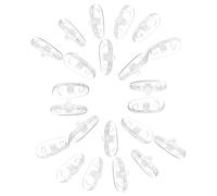 Veemoon 25piezas Almohadillas Nasales Para Gafas De Silicona Almohadillas Nasales Blandas Antideslizantes Reemplazo De Para Gafas De Sol y De Lectura