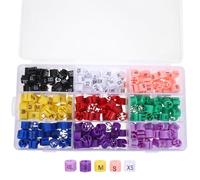 Veemoon 270 Piezas Marcadores para Perchas de Ropa Plástico Codificación de Tallas Redondas Etiquetas para Colgar Ropa Pequeñas Xxs Caja de Almacenamiento