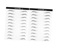 Veemoon 2hojas Parche Cejas Artificiales Herramientas Maquillaje Cejas Curvas Fácil Usar