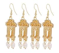 Veemoon 2pares Pendientes De Borlas Para Mujeres Diseño De Pabellón Elegantes Aretes Colgantes Para Novias y Ocasiones Especiales Joyería De Fiesta y Romántica