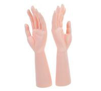 Veemoon 2piezas Adornos Decorativos Hechos Mano Brazos De Maniquí Soporte De Escritorio Soporte Vertical Para Anillos Para Guantes Para Exposición De Joyería Mostrador