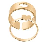 Veemoon 2piezas Anillos Decorativos De Asimétricos Diseño De Joyería Romántica Para Dedo Para De San Valentín o