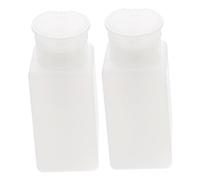 Veemoon 2piezas Botellas Vacías De Pe Con Dosificador Presionable Para Limpieza De Interiores De Coche y Laboratorio Resistentes y Portátiles Para Almacenamiento De Líquidos