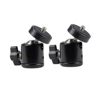 Veemoon 2piezas Cabezal Esférico De Cámara Aluminio Plataforma Amortiguación Orificios Monópode