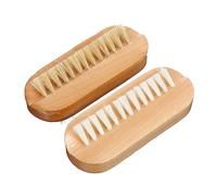 Veemoon 2piezas Cepillo De Madera Para Uñas Doble Cara Pincel De Cerda Natural Para Limpieza De Manicura y Pedicura Cepillo Exfoliante Suave Para Polvo y Suciedad