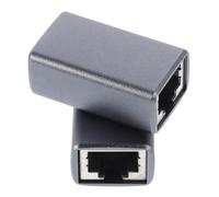 Veemoon 2piezas Conector Ethernet Hembra Hembra Adaptador De Conector De Cable
