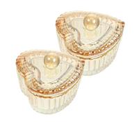 Veemoon 2piezas Copa de Cristal para Uñas Cuenco Reemplazable de Vidrio para Decoración de Uñas Plato para Manicura